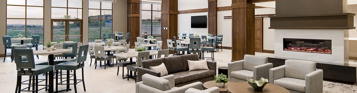 Great area with fireplace
